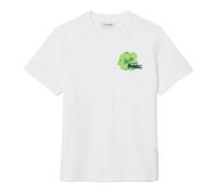 (6 UK, White) Lacoste Womens/Ladies Floral Cotton T-Shirt