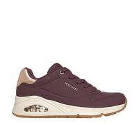 (6 UK, Wine/Gold) Skechers Womens/Ladies Uno Stand On Air Wedge Trainers