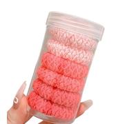 6 Units Extra Firm Woven Hair Rings Flexible Stretch Ponytail Accessories for Exercise Routines Daily Use Thick Braided Hair Ties High Elasticity