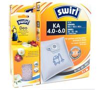 6 Vacuum Cleaner Bags + Deodorant Beads Compatible with AquaVac 24, Hobby 33, 36, Industrial 22, 2000 | Compatible with Swirl KÄ4-6 - KÄ 4-6 | 6 Bags, Air Freshener, Accessories, Spare Parts