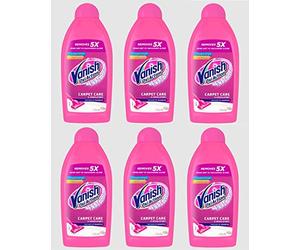 6 Vanish Hand Carpet Shampoo Oxi Action Carpet Care & Upholstery Cleaner 450ml