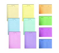 6 Vertical Notes and 4 Horizontal Notes, Study and Office Supplies, Self-Adhesive Notepads, Creative Message Book.
