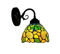 6" Wall Lamp LED Sconces Stained Glass Corridor Light Sunflower Mirror Front Lamp E26 110V Gallery Wall Lights Passage