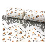 6 Watercolour Robin Christmas Cracker Making Craft Kit - Make & Fill Your Own