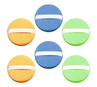 6 Waxing Round Cakes, Hand Polishing Car Polishing Sponge Block, Round Polishing Pad, Ultra-Fine Microfiber Cleaning Pad, Car Polishing Cloth, Polishing Machine Car Paint Care (5 Inches)