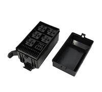 6 Way Auto Fuse Box Assembly with terminals and Fuse,Auto car Insurance Tablets Fuse Box mounting Auto Relays Box Protected circuits