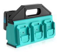 6-Way Rozlchar Battery Holder Compatible with Makita 18 V Battery Wall Mount Suitable for BL1860 BL1850 BL1840 BL1830 (with 10 Screws, No Battery)