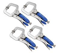 6" Welding Locking C Clamps Adjustable Fastener with Quick Release Grip 4 Pack