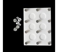 6-Well PTFE Mold for Solid-State Electrolyte Consolidation and Ice Templating with Grooved Features - Versatile Lab Tool(D16mmx0.5mm)
