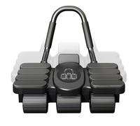 6-Wheel Abdominal Roller Wheel - 15.35x7.87x4.33 Inch, Automatic Rebound Core Stability Trainer With Padded Elbow Support | Professional ABS And Steel Stomach Workout Machine, 1800g Portable Fitness E