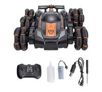 6 Wheel RC Stunt Car, 2.4G Remote Control Toy with Gesture Sensor and Water Mist, for Bilateral Driving, 360° Spins & Flip Tricks on All Terrains, for Kids Daily Play