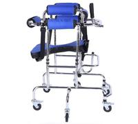 6-Wheel Rollator Walker with Seat, Walking Aids for Disabled Children Cerebral Palsy, Adjustable & Lightweight Load Capacity 75kg Junior Standing and Mobility Support