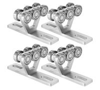 6 Wheel Trolley Assembly Electric Hoist Easy Installation Roller Trolley Silent for use with 1-5/8" Wide and All 1-5/8" or Taller Strut Channel (design4)