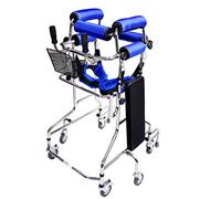 6 Wheels Standing Walking Frame Walkers for Elderly Walking Stick Rehabilitation Training Rollators Device Anti-Backward Rollover(Male)