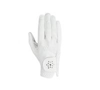 (6, White) Dublin Unisex Adult Bling Everyday Riding Gloves