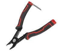 6" Wire Cutters, 2 in 1 Precision Wire Strippers for 20-10 AWG Stranded Multifunction Heavy Duty Side Cutter with Invisible Spring and Safety Lock for Industrial and Home Electrical Repar