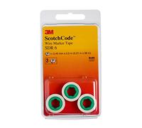 6 Wire Identification Marker Refill Rolls 3 M Scotch Code SDR Number 6 (Pack of 3)