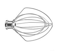 6-Wire Stainless Steel Whisk for Kn256 Snow Broom - Compatible with Medium Tilting-Head Stand Mixers 18 X 13 X 13 Cm Food-Grade Metal Mixing Accessory