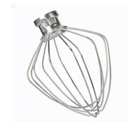 6 Wire Steel Whisk Whip Compatible For KitchenAid， Artisan Mixer Accessories, Tilt-Head 4.5 & 5 Quart Bowl Compatible With K45WW Model