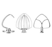 6 Wire Whisk Flat Beater Dough Hook, Compatible for KitchenAid