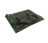 6 x 10 m Camo Tarpaulin Waterproof Heavy Duty Tarp Sheet Cover, Groundsheet - Waterproof, Weatherproof, Frost-Resistant, UV Protection, Universal, Multipurpose, Reinforced Eyelets
