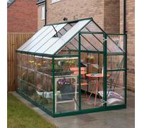 6' x 10' Palram Canopia Hybrid Walk In Green Polycarbonate Greenhouse (1.85m x 3.06m)
