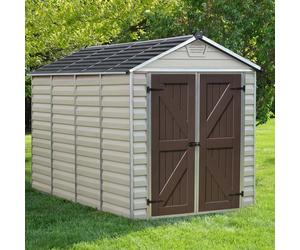 6 x 10 Palram - Canopia Skylight Plastic Apex Shed - Tan