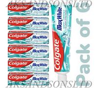 4 X 100ML Colgate Max White Crystal Mint Toothpaste With Whitening Crystals