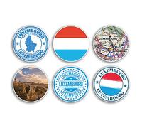 6 x 10cm Luxembourg Vinyl Stickers - Country City Travel Map Flag Holiday Luggage Design Gift #78849