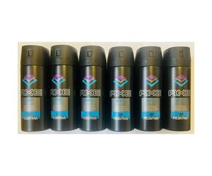 6 x 150ml Axe ( Lynx) MARINE Deodorant Body Spray