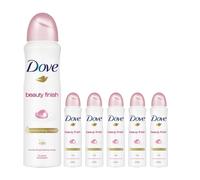 6 x 150ml Dove Beauty Finish Anti-Perspirant Deodorant Body Spray