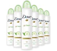 6 x 150ml Dove Cucumber & Green Tea Anti-Perspirant Deodorant Spray