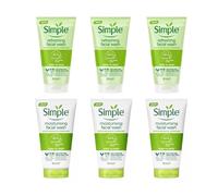 (6 x 150ml MIX As Per Picture) 6 x 150ml Simple Kind to Skin Refreshing & Moisturising Face Facial Wash