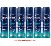 150ml Nivea Men Fresh Ocean 48h Deodorant Spray Without Aluminium Care Complex