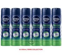 150ml Nivea Men Fresh Ocean 48h Deodorant Spray Without Aluminium Care Complex