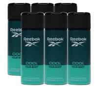 6 x 150ml Reebok Deodorant Body Spray for Men - Cool Your Body