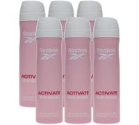 6 x 150ml Reebok Deodorant Body Spray for Women - Activate Your Senses