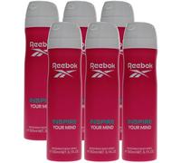 6 x 150ml Reebok Deodorant Body Spray for Women - Inspire Your Mind
