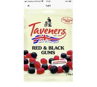 Taveners Red and Black Gums 165 g (Pack of 12)