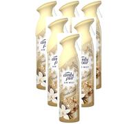 6 X 185 ml Ambi Pur Air Mist Air Freshener Spray - Vanilla Cookie