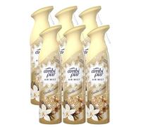 6 X 185 ml Ambi Pur Air Mist Air Freshener Spray - Vanilla Cookie