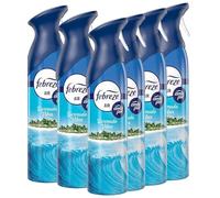 6 X 185 ml Febreze Air Mist Air Freshener Spray - Bermuda Vibes