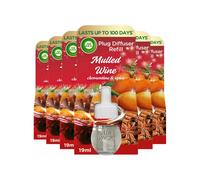 6 x 19ml Air Wick Mulled Wine Clementine & Spice Plug In Refill