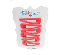 6 x 2 Inch Metal Snap Hair Clips Women Kids Barrettes Girls Slide Grips Barrette Hair Accessories Coral Coulour