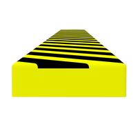 (6 x 2 x 101.5 cm/ 1 pcs) vidaXL 1/2x Corner Protector Yellow and Black PU Edge Protector Multi Sizes