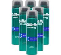 6 x 200ml Gillette Mach3 Extra Comfort Scented Shave Gel