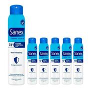 6 x 200ml Sanex Dermo EXTRA CONTROL Antiperspirant Deodorant Body Spray