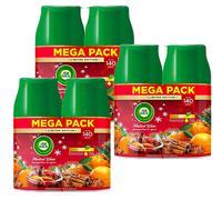 6 x 250ml Air Wick Mulled Wine Clementine Spice Scent Pure Aerosol Air Freshener