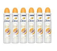 6 x 250ml Dove Advanced Care Antiperspirant Deodorant Fruit & Lemongrass Scent