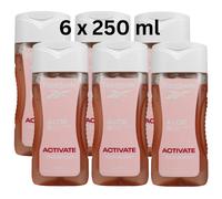 6 x 250ml Reebok Shower Gel for Women - Activate Your Senses